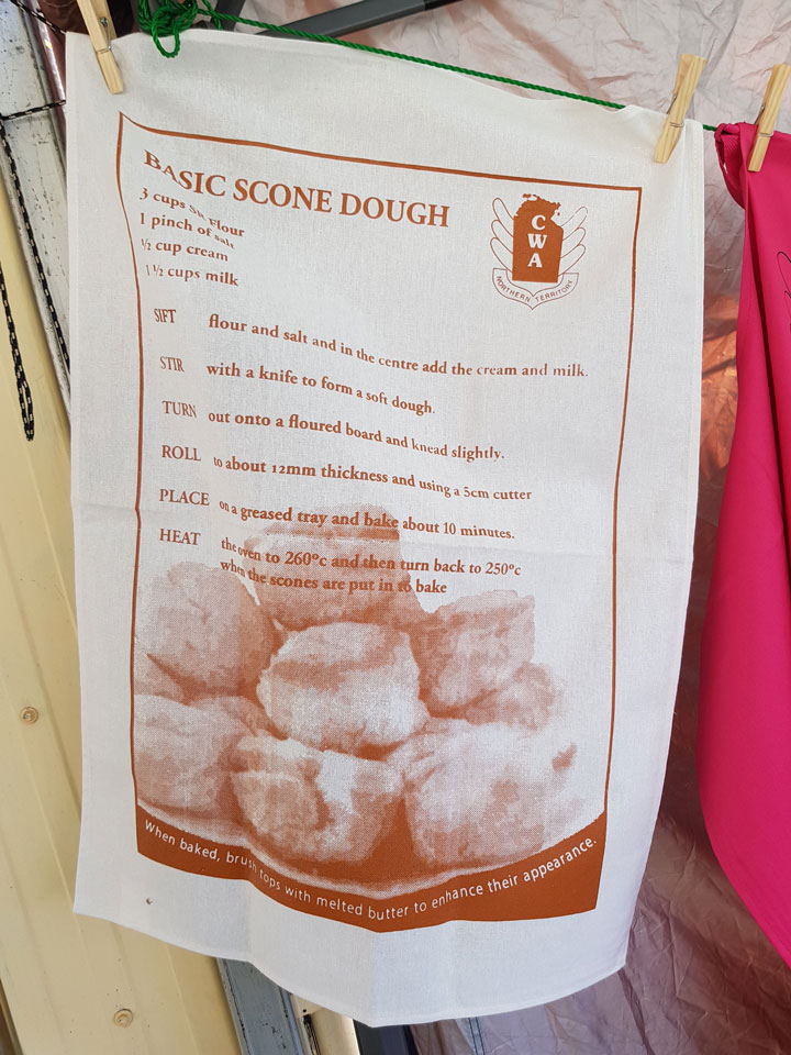 CWANT tea towel scone recipe